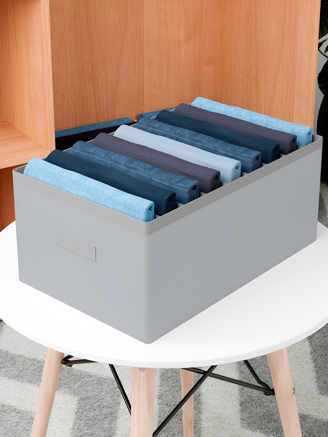 Kuber Industries Grey Drawer Storage Organiser