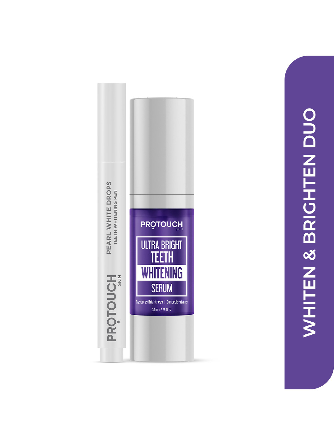 PROTOUCH Ultra Bright Teeth Whitening Serum 30ml & Pearl White Drops