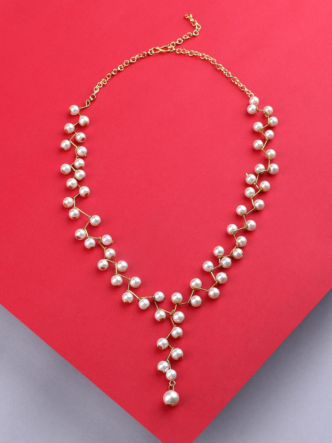 LUMIERE JEWEL Gold-Plated Beaded Necklace