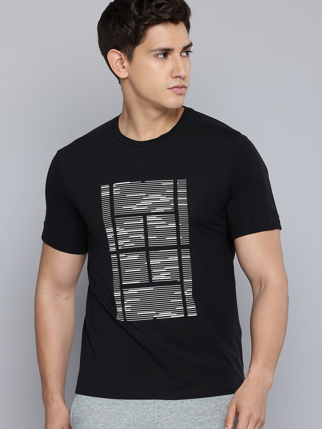 Decathlon ARTENGO - Men Black Soft Tennis T-Shirt