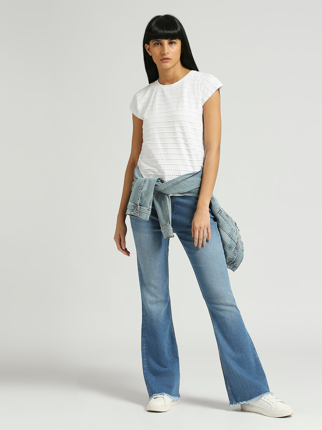 Pepe Jeans Textured Relaxed Fit Pure Cotton T-shirt