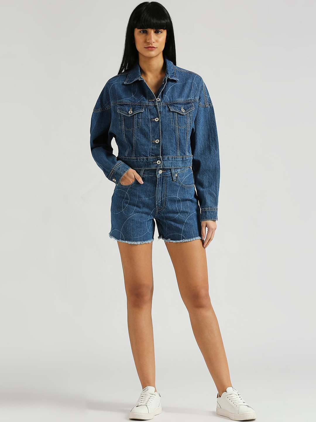 Pepe Jeans Rachel Women High-Rise Pure Cotton Denim Shorts