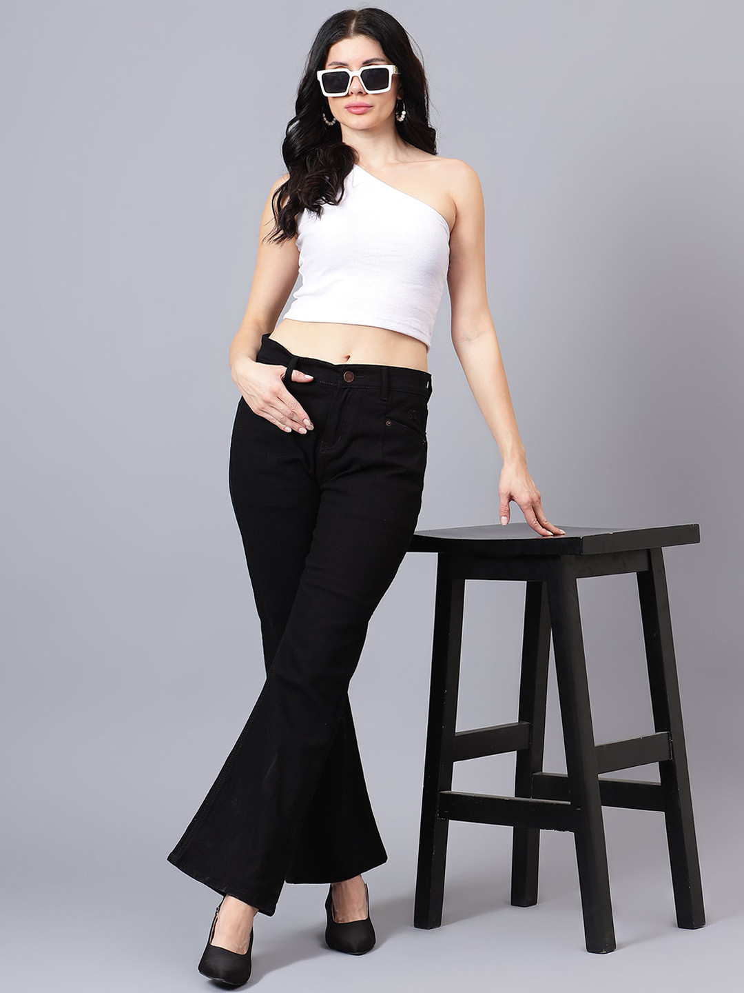 STAYCATION Nineties Women Bellbottem Jeans