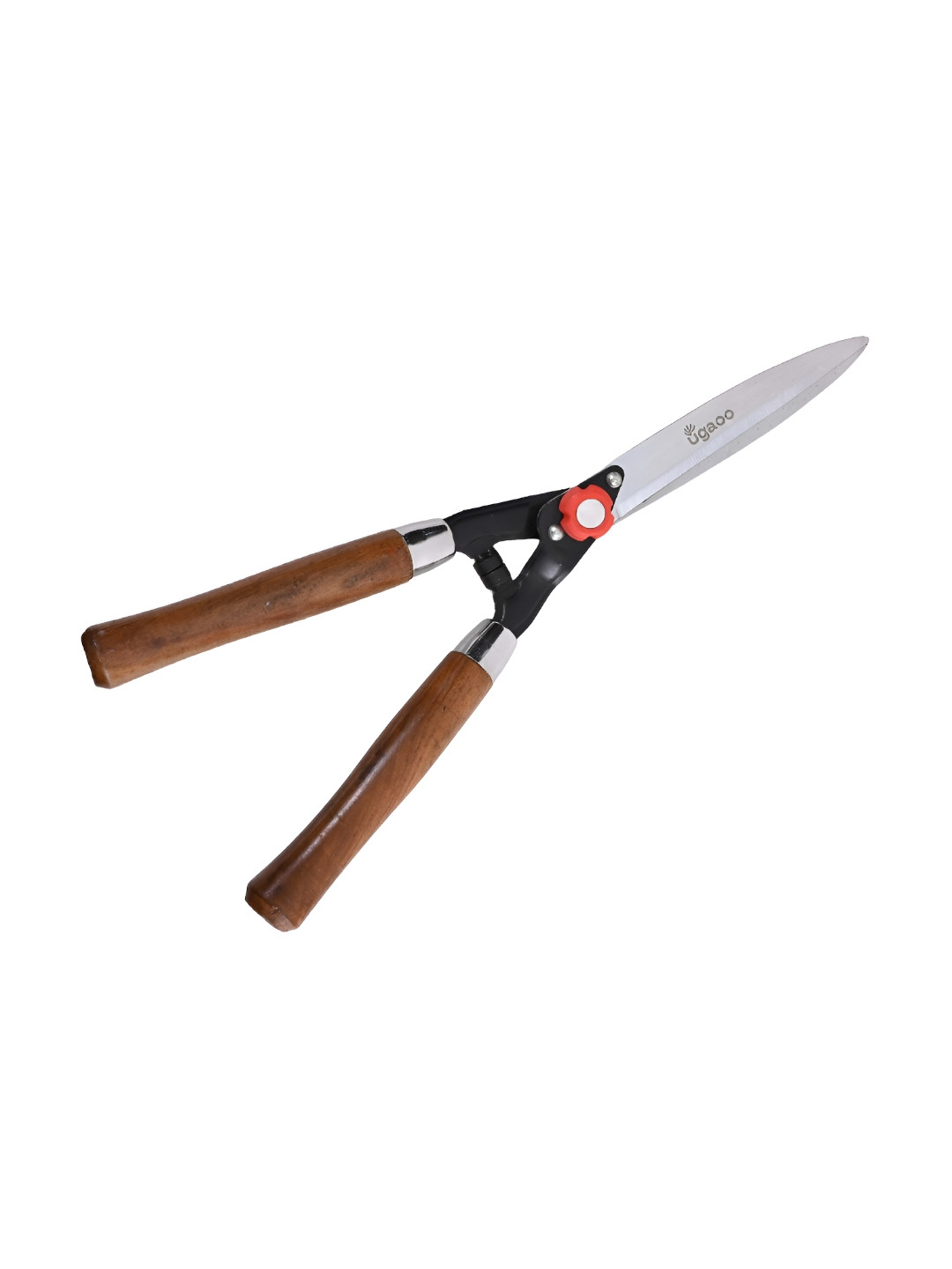 UGAOO Brown Hedge Shear with Wooden Handle