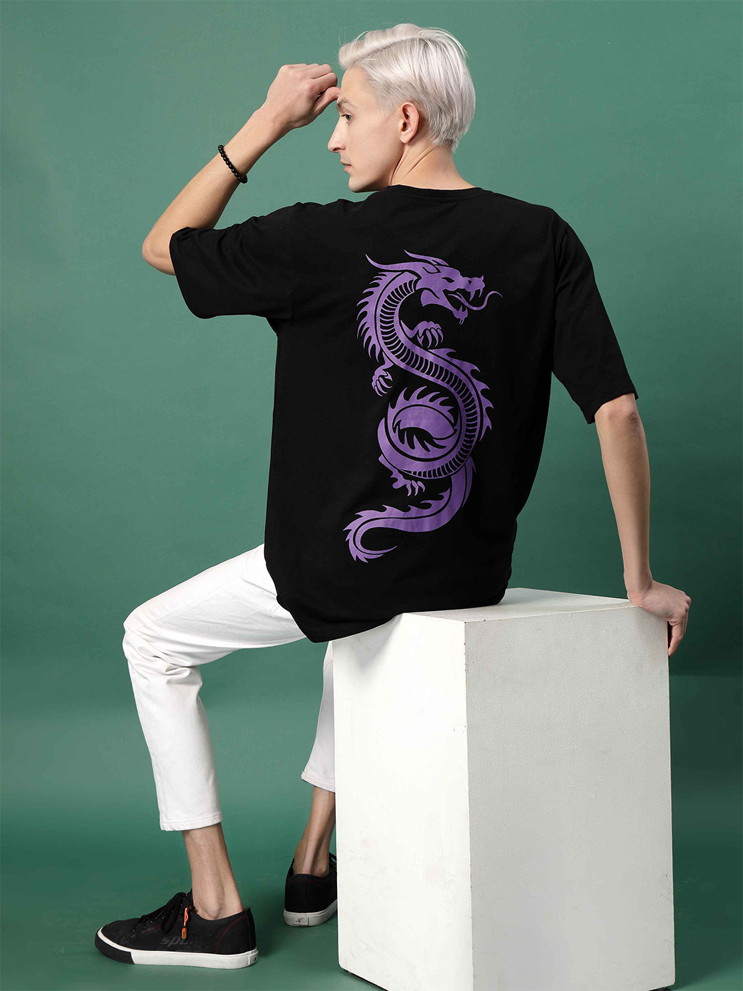 Rigo Printed Jersey Drop Shoulder Oversized T Shirt