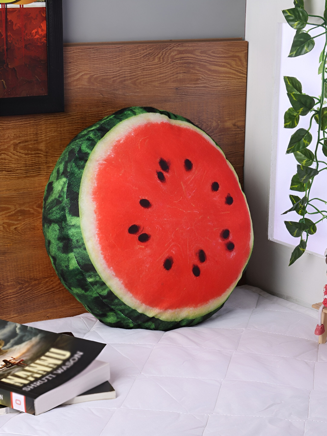 OSCAR HOME Red Graphic Cotton Ultra Soft Fibre Baby Pillow-10 x 35 x 35 cm