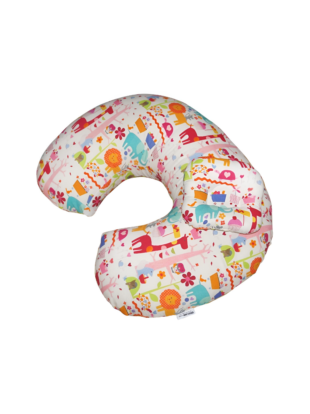 OSCAR HOME White Conversational Cotton Ultra Soft Fibre Maternity Pillow-15.24 x 38.1 x 55.88 cm