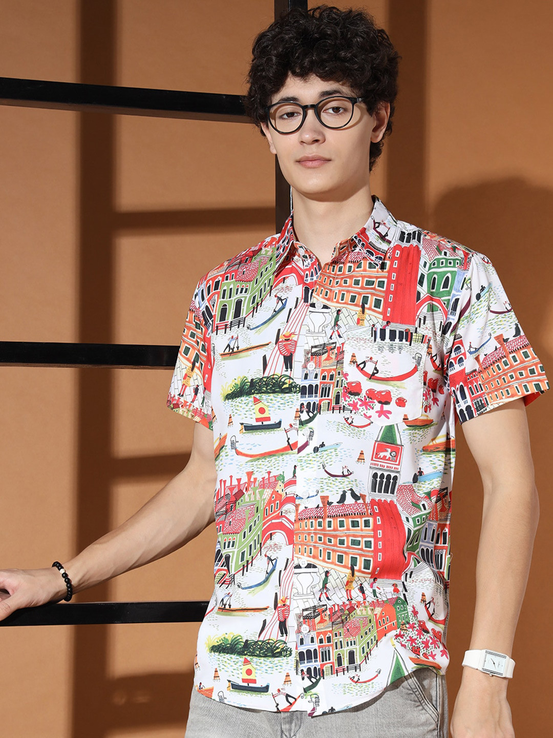 BAESD Standard Graphic Printed Casual Shirt