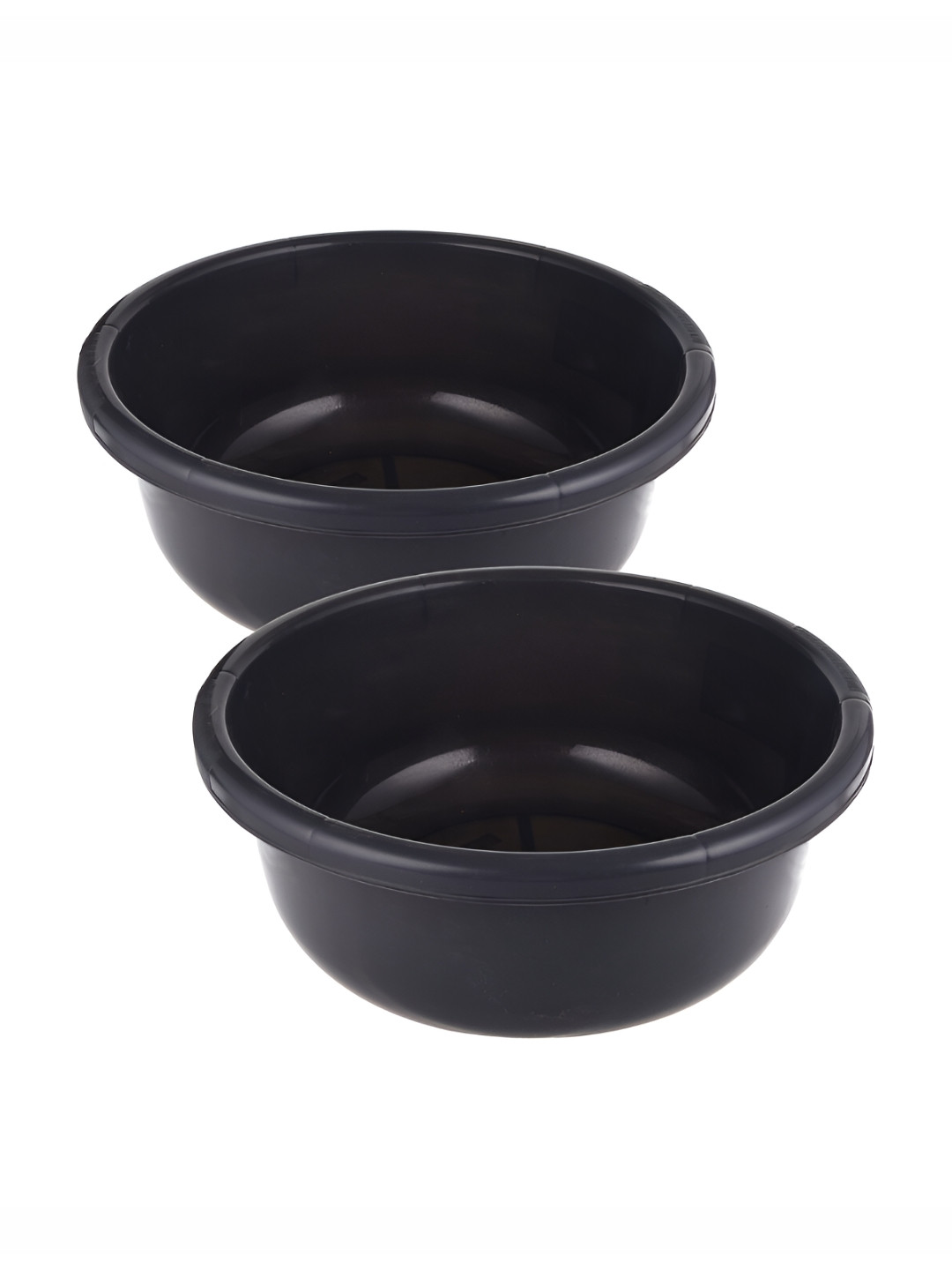 Kuber Industries Grey 2 Pieces Round Bath Tub