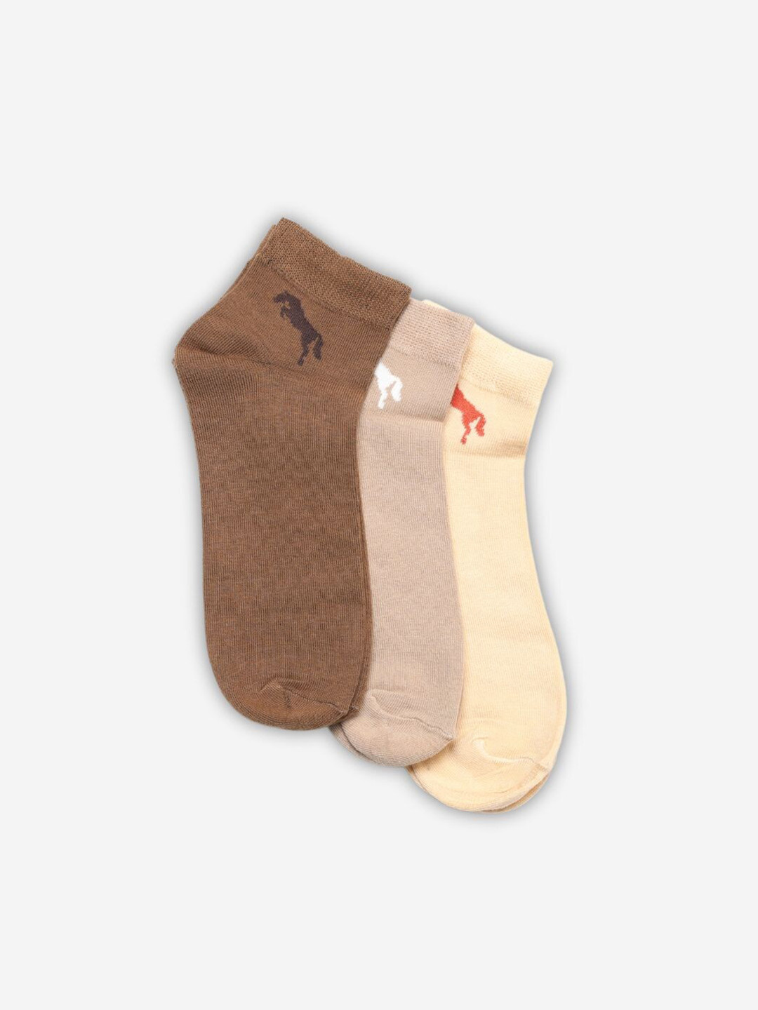 JUMP USA Women Pack Of 3 Assorted Ankle-Length Trendy Socks