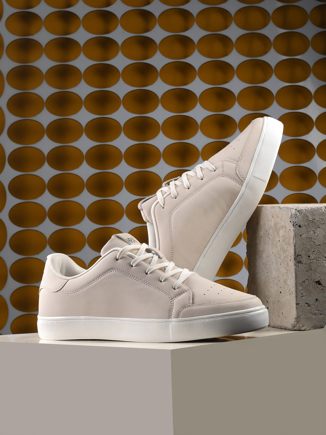 HRX by Hrithik Roshan Men Off White Comfort Insole Sneakers