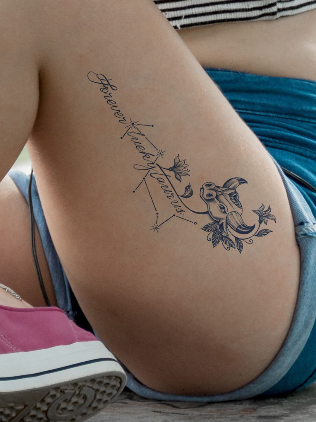 LICK Matte Finish Realistic Semi Temporary Body Tattoo - Forever LK-827