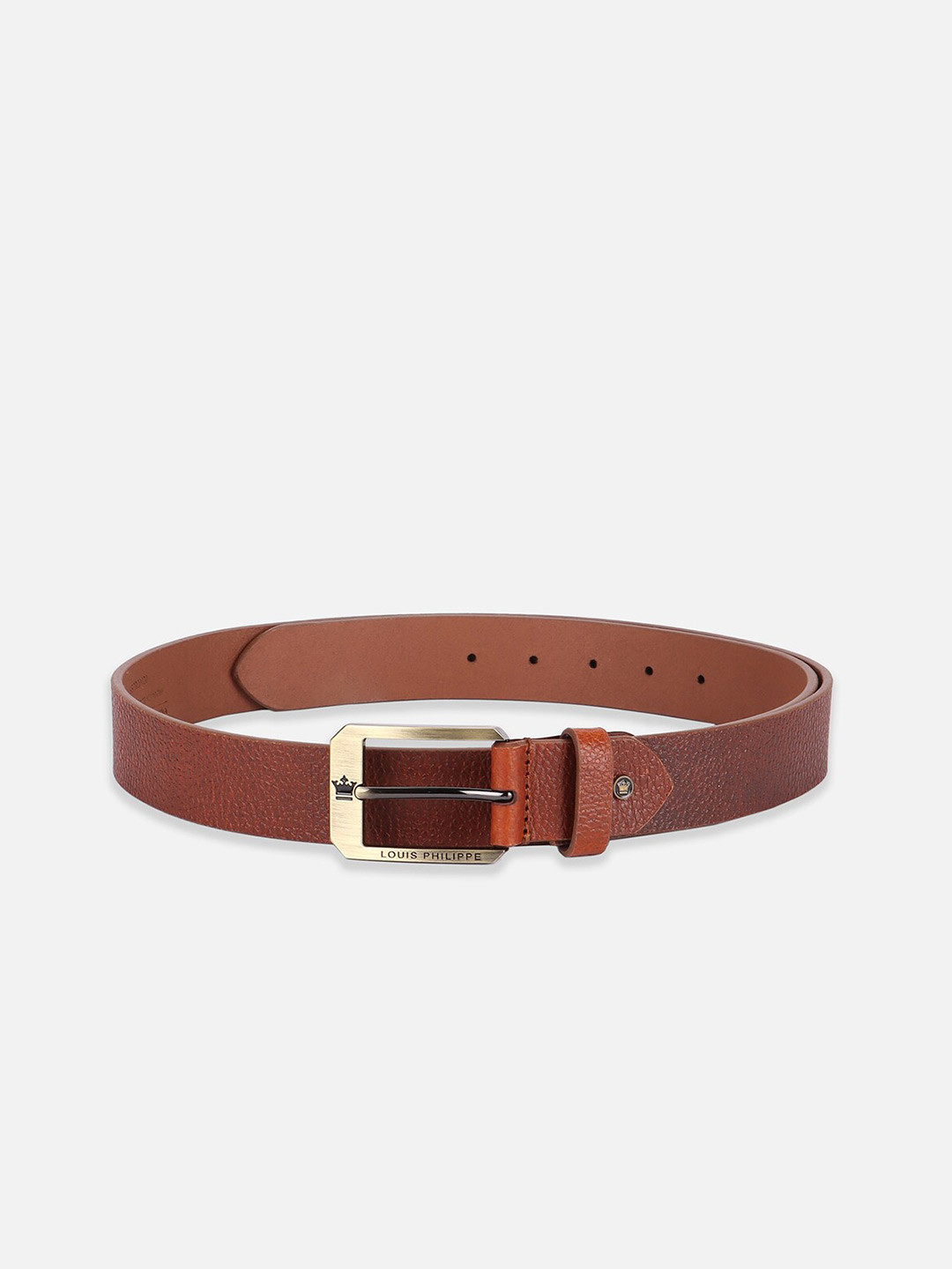Louis Philippe Sport Men Textured Genuine Leather Formal Belt