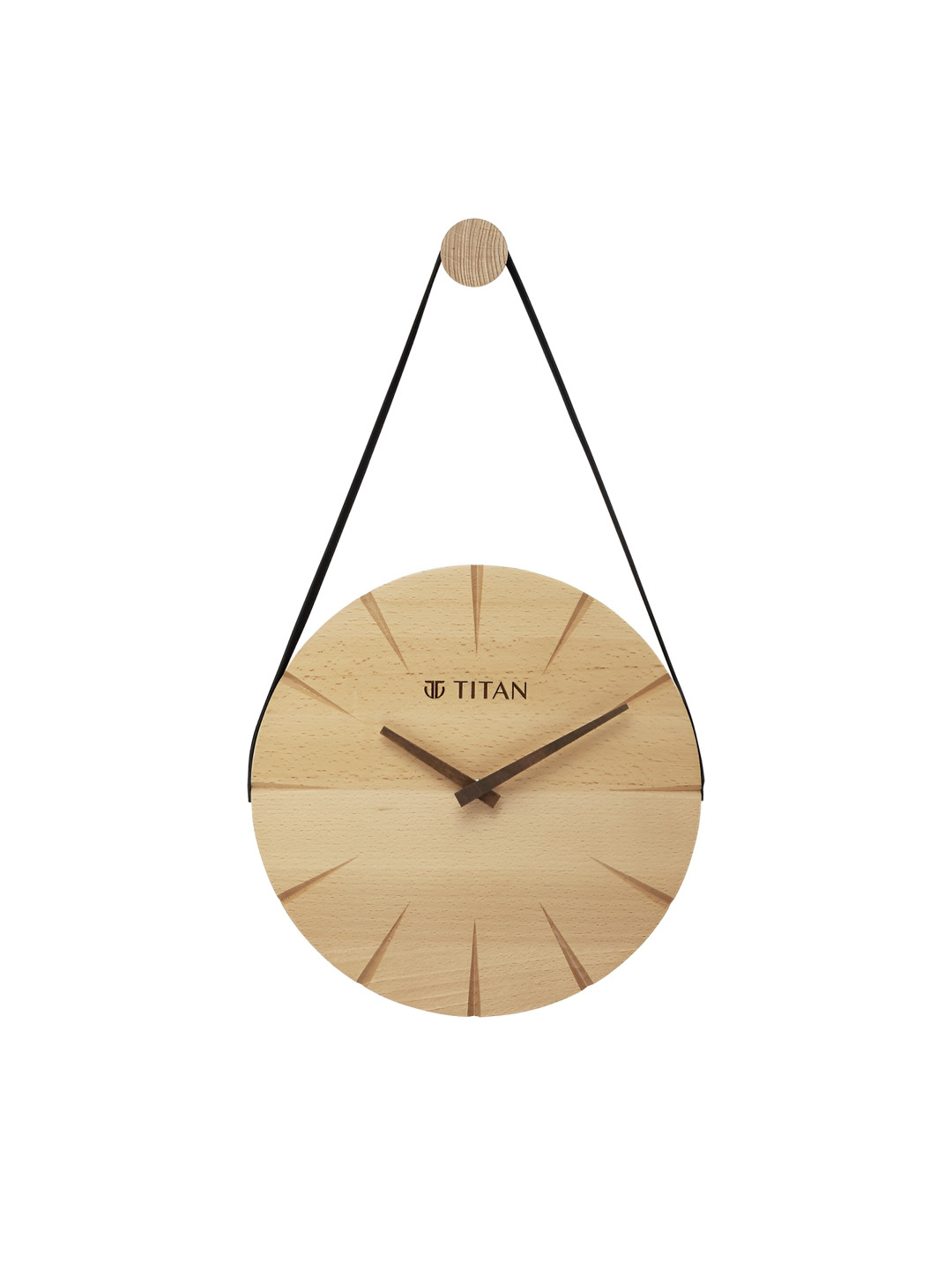 Titan Artisanal Brown Traditional Hanging Wall Clock