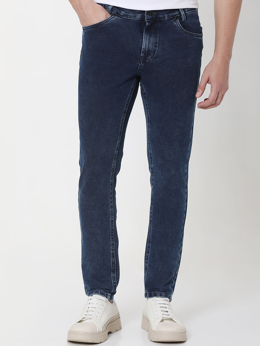 Mufti Men Tapered Fit Clean Look Stretchable Jeans
