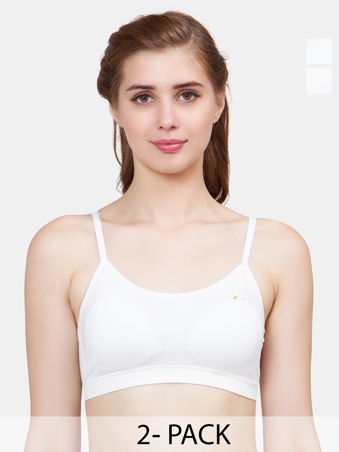 PLUMBURY Pack Of 2 Full Coverage Lightly Padded Bra All Day Comfort