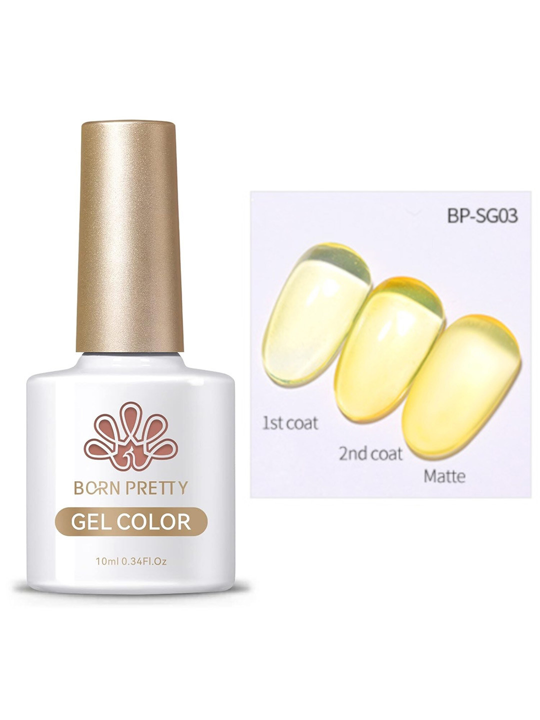 BORN PRETTY Spring Summer Crystal Glass UV Nail Gel Polish - 10 ml - CA003