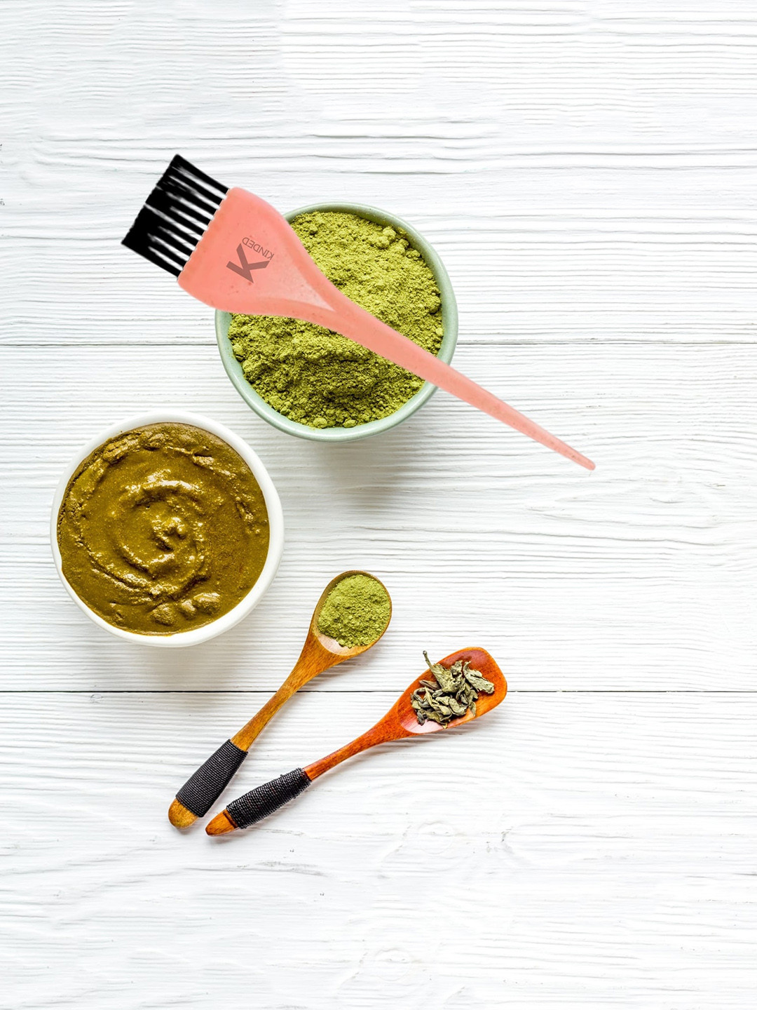 KINDED Set Of 2 Henna Bleach Hair Dye Brush