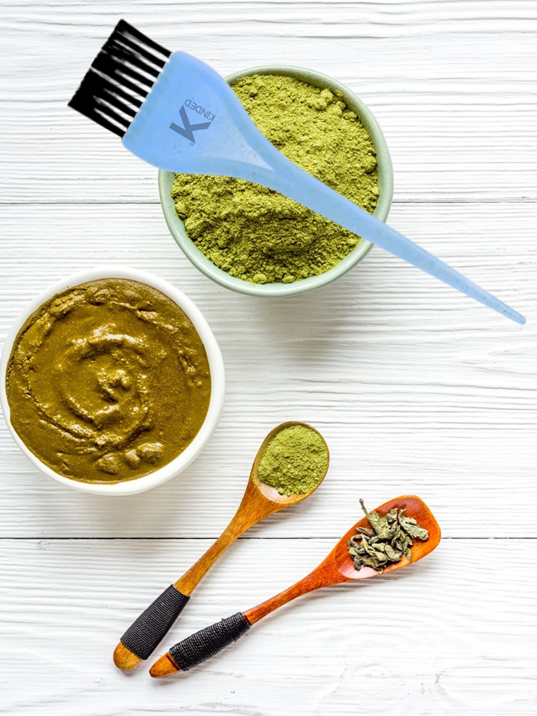 KINDED Set Of 2 Henna Bleach Hair Dye Brush