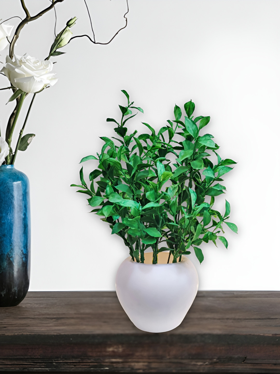 ARTSY Green Ivy Artificial Flower With Pot