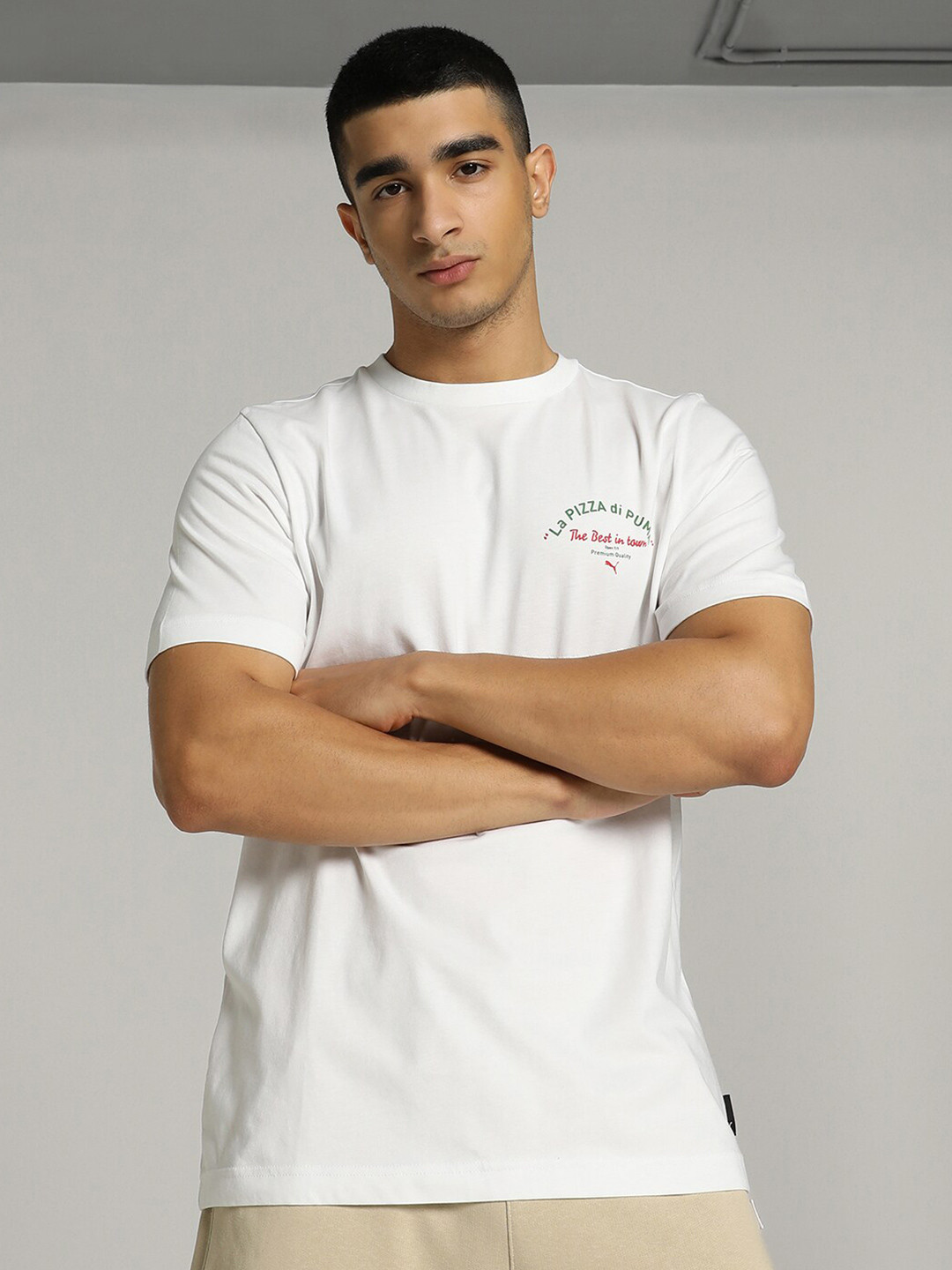 Puma Graphic Cotton Pizza T-Shirt