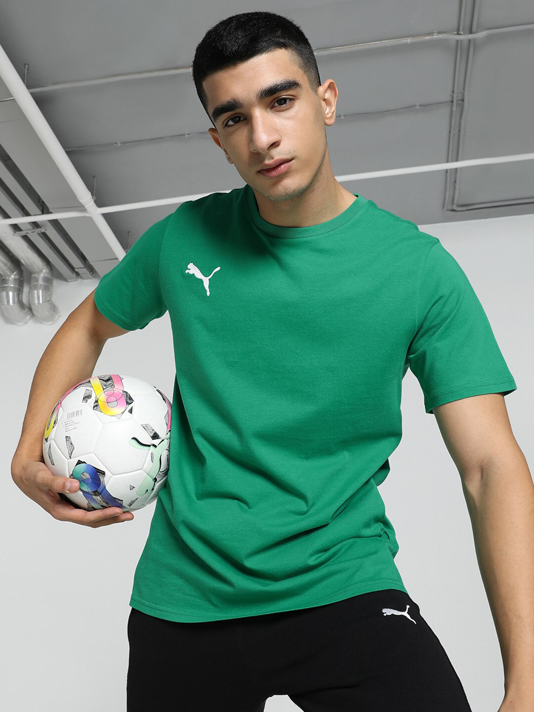 Puma teamGOAL Casuals Cotton Football T-Shirt