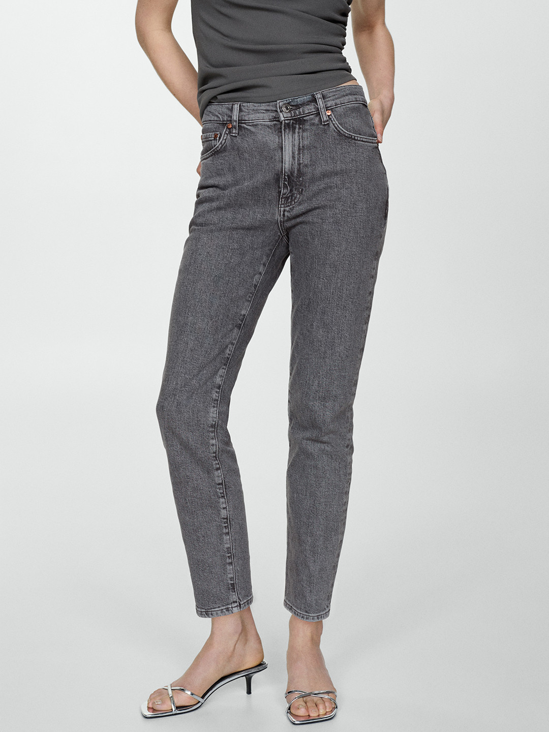 MANGO Women Light Fade Stretchable Jeans