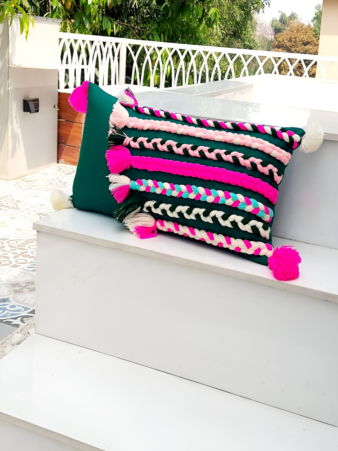 THROWPILLOW Green Rectangle Cushion Covers