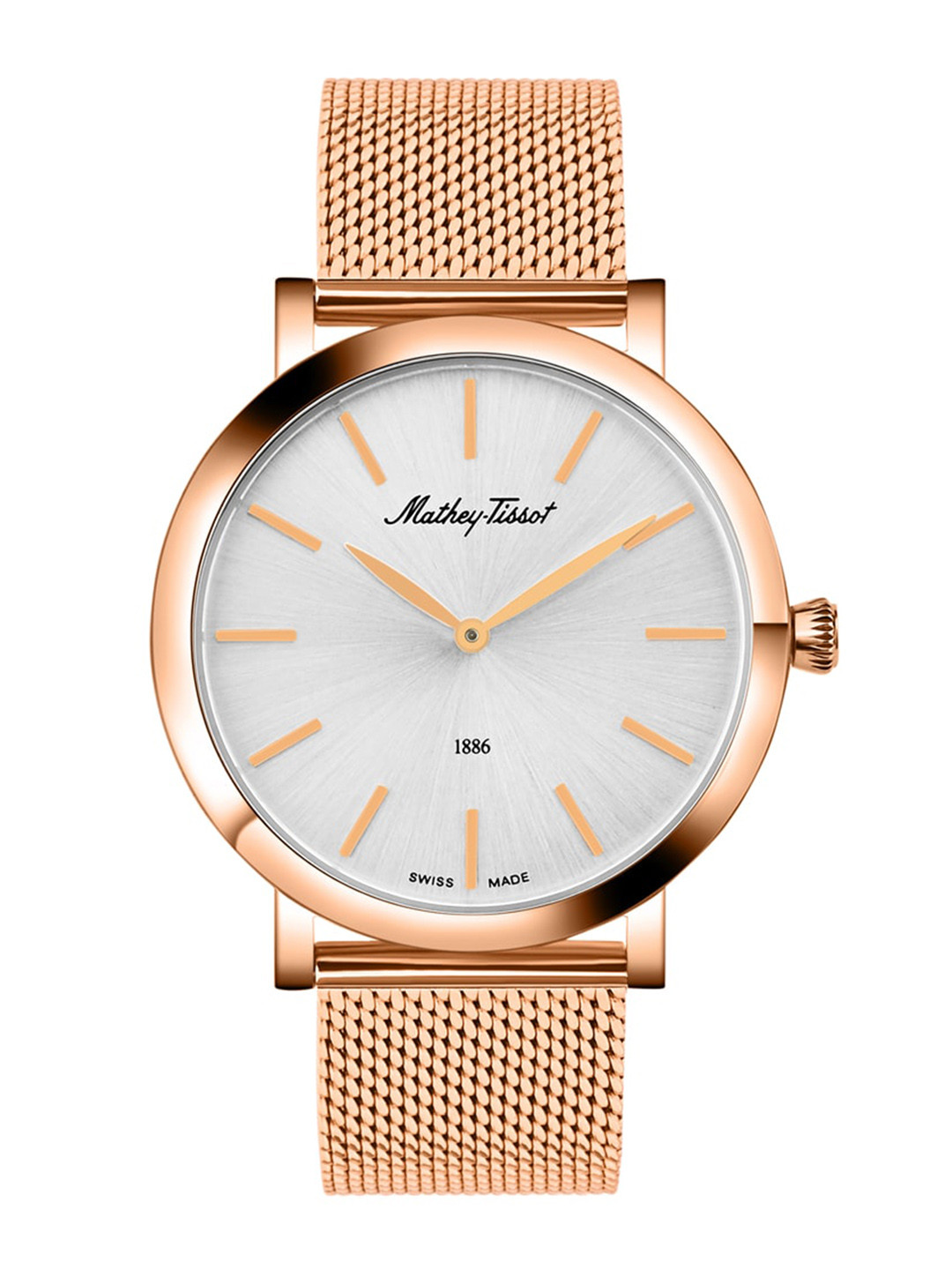 Mathey-Tissot Swiss Made Men Stainless Steel Bracelet Style Analogue Watch H7916PS