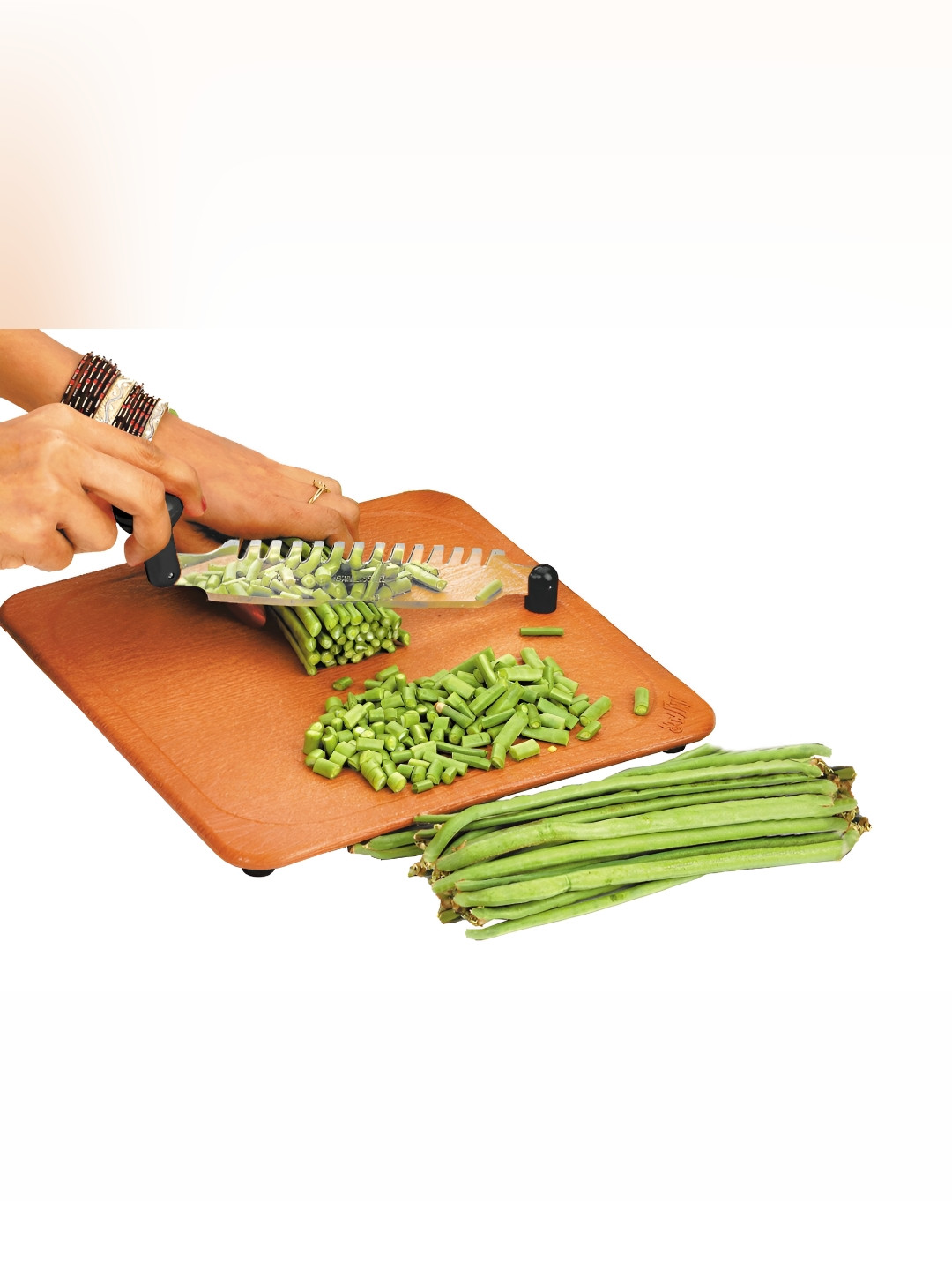 ANJALI Camel Brown Wooden Chopping Board