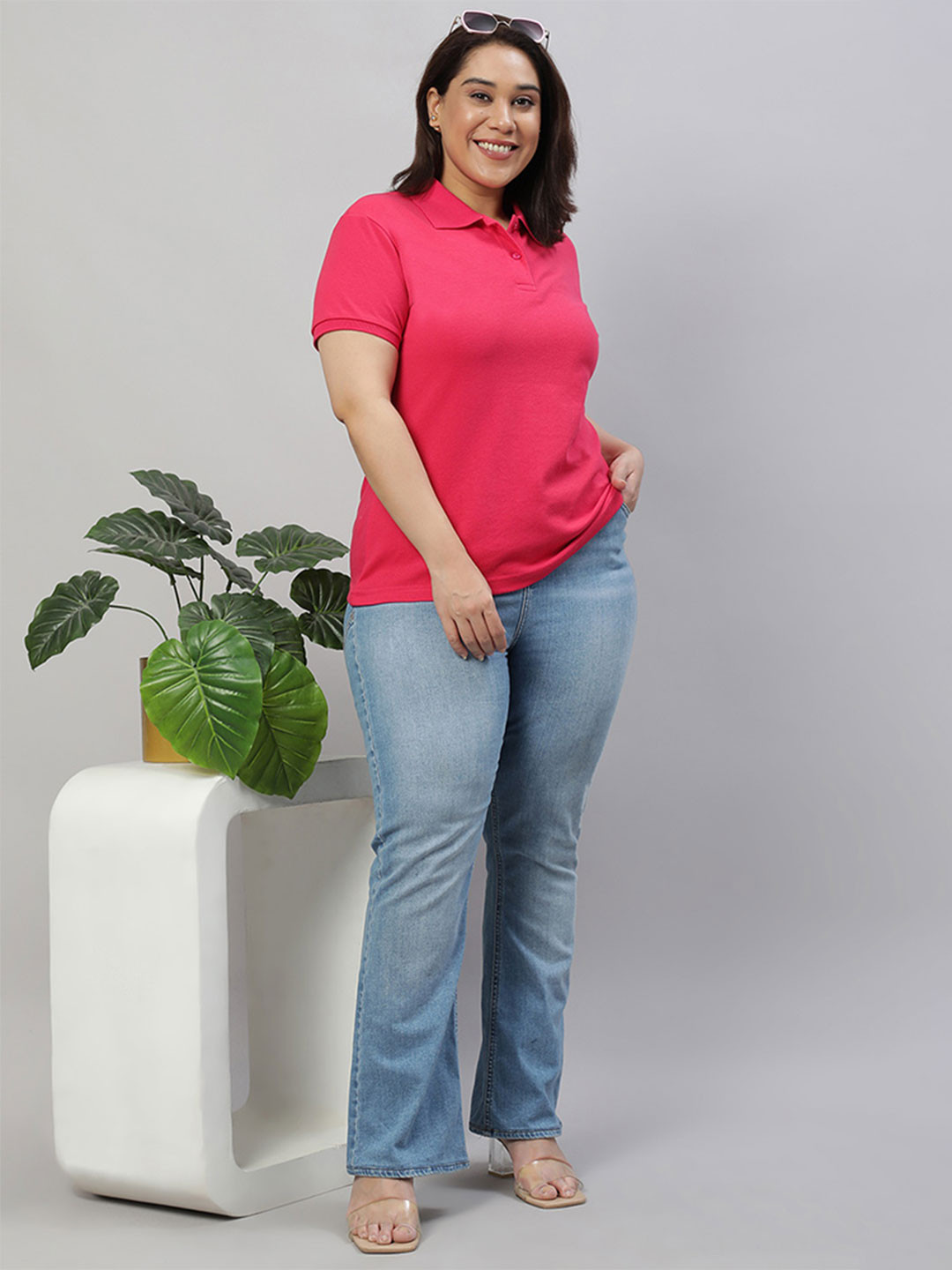 Shirt Fashion Women's Plus Size Cotton Polo Shirts Women's