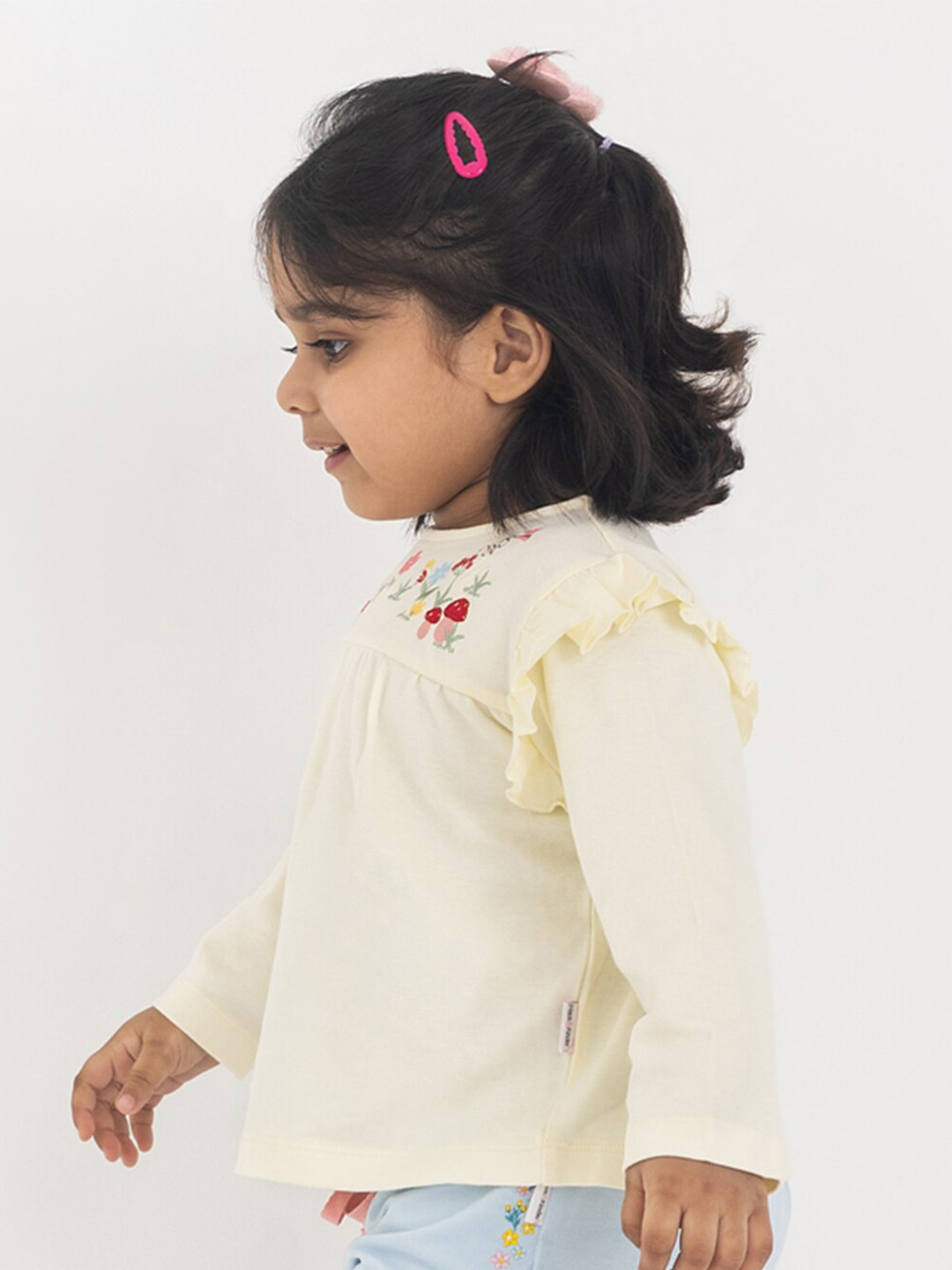 haus & kinder Cotton Round Neck Long Sleeves Casual Top