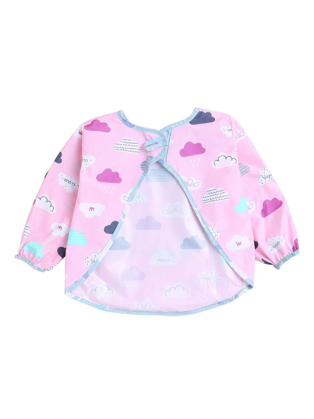 Polka Tots Kids Printed Waterproof Full Sleeves Apron Feeding Bibs