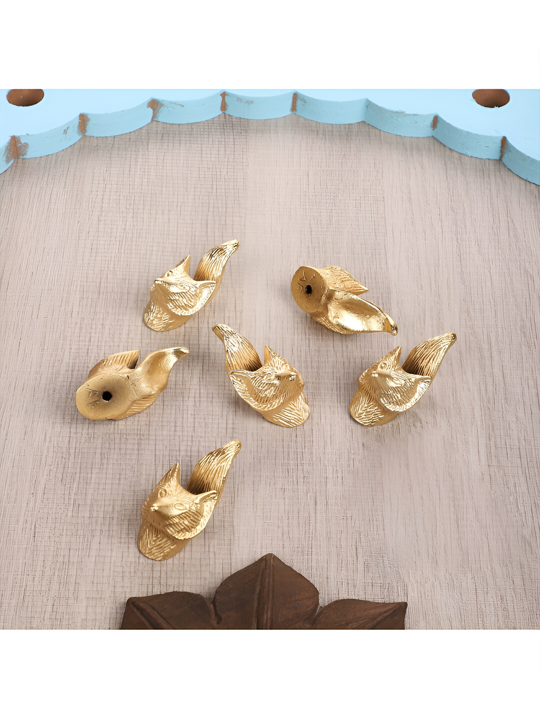 Two Moustaches Beige 6-Pcs Fox Cabinet/Wardrobe Kno