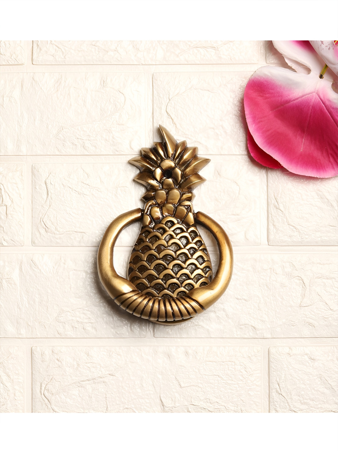 Two Moustaches Brown Pineapple Design Door Knocker