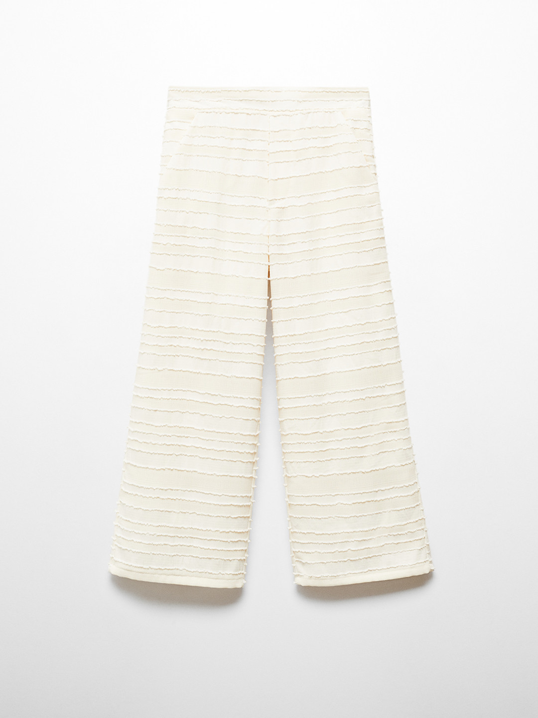 Mango Kids Textured Straight Trousers