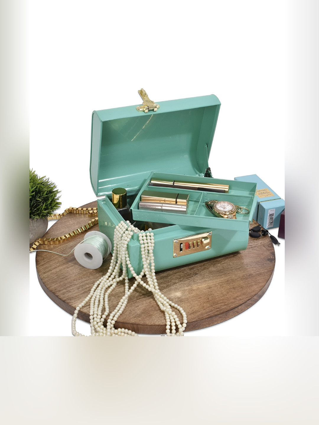 Living With Elan Blue Set of 1 Reusable Multi-Utility Organisers