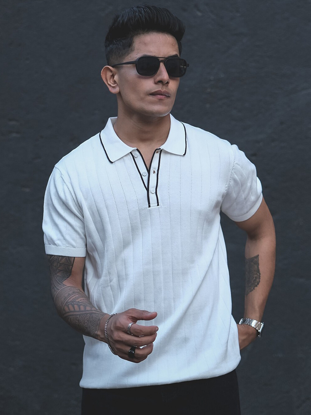 Powerlook Polo Collar Half Sleeves Cotton T Shirt