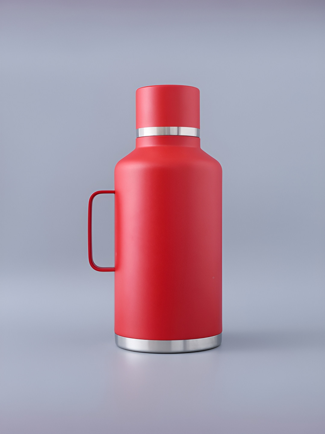 Aura Red Stainless Steel Double Wall Vacuum Flask - 2L