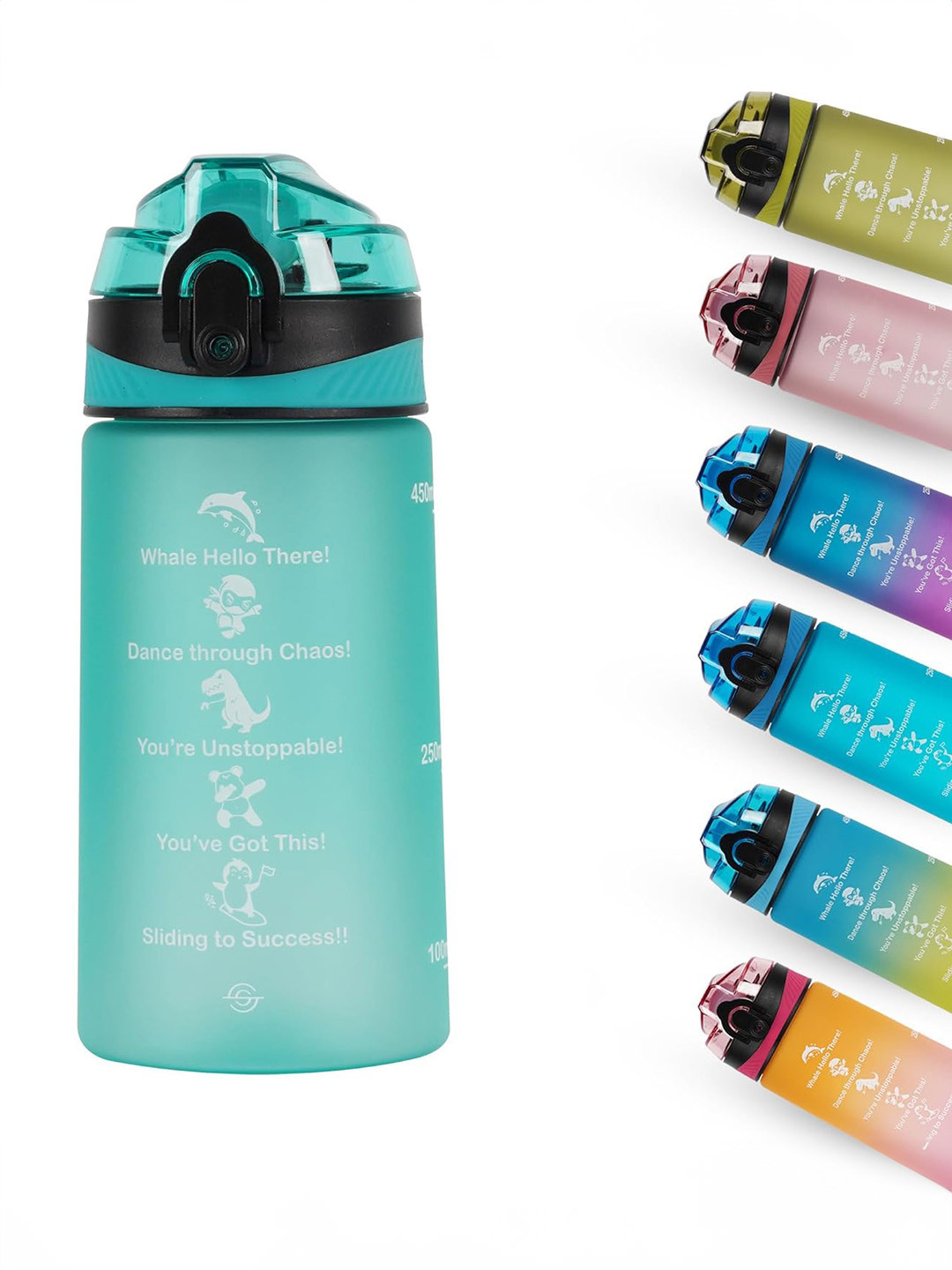 Solara Blue Typography Tritan Spill Proof Sipper - 500ml