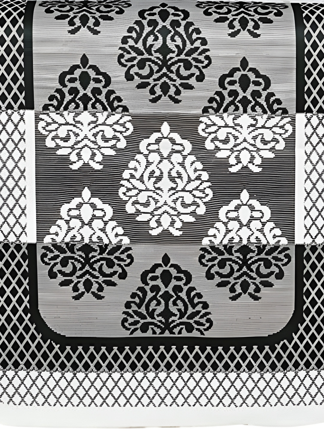 BIGGER FISH Black & White 10 Pieces 5 Seater Sofa Cover
