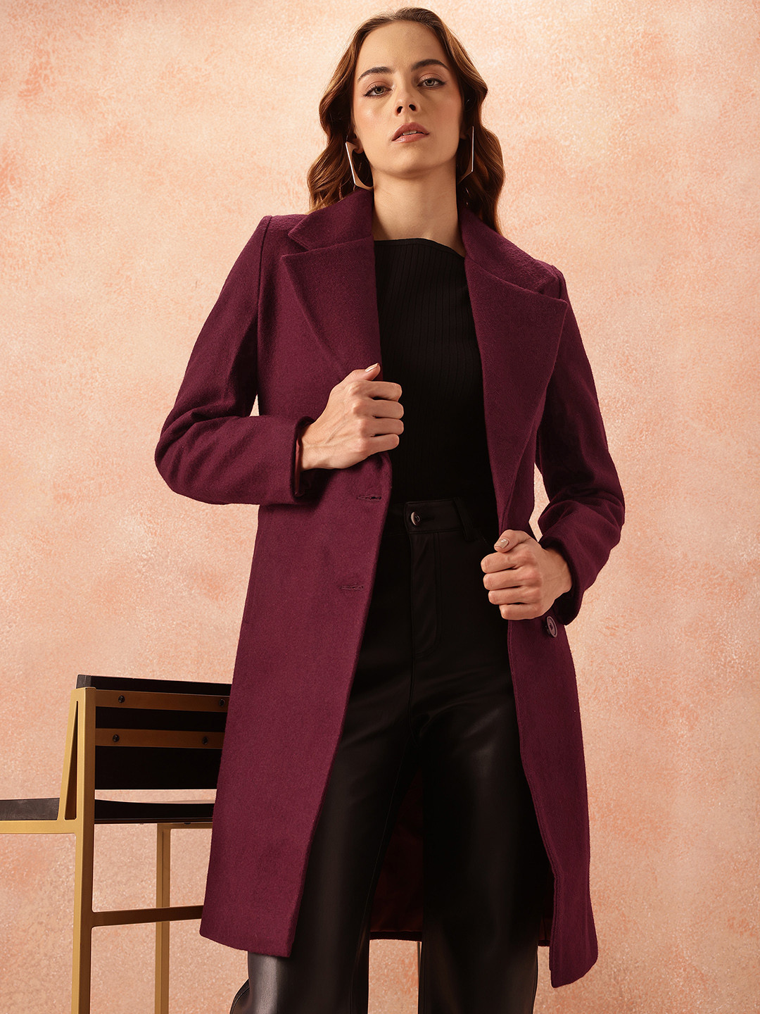 all about you Tie-Up Belt Overcoat