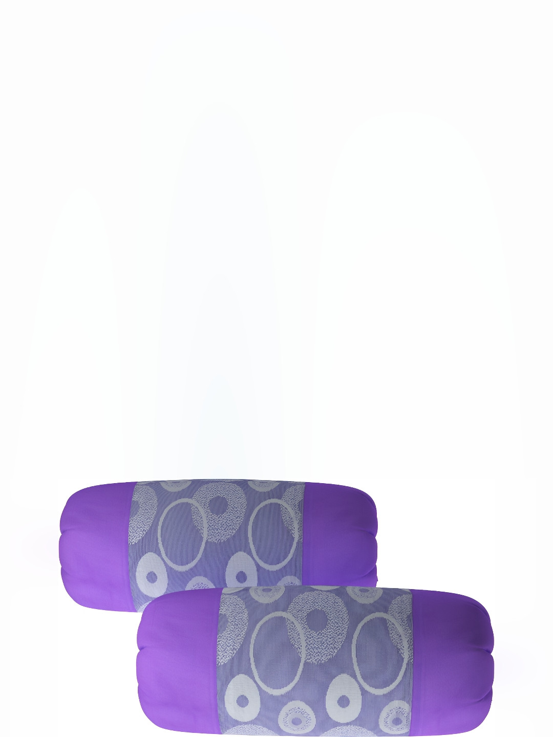 BIGGER FISH Purple 2 Pieces Abstract Square Cushion Covers