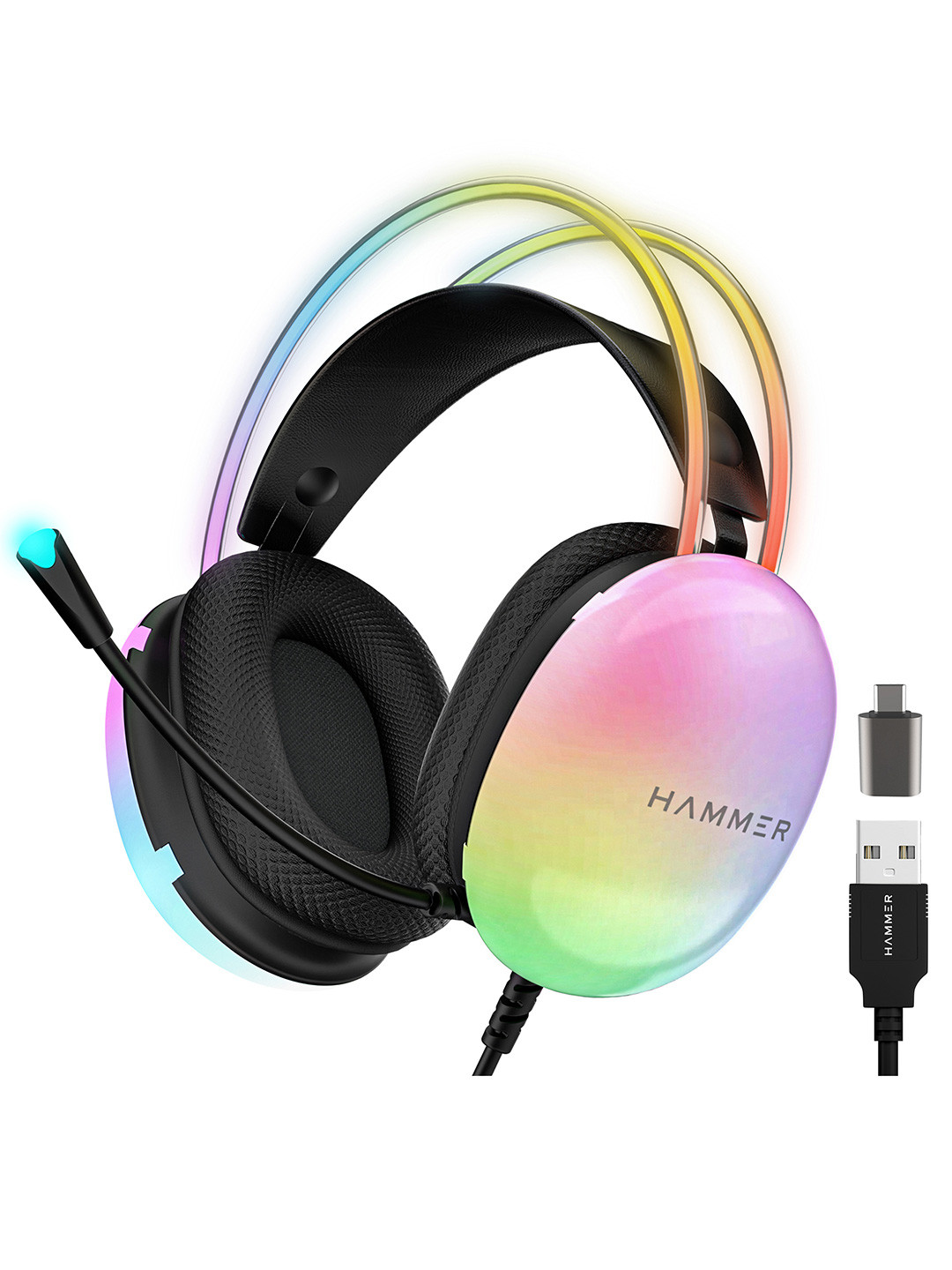 HAMMER Unisex Blaze Wired Over Ear Gaming Headphone With Mic