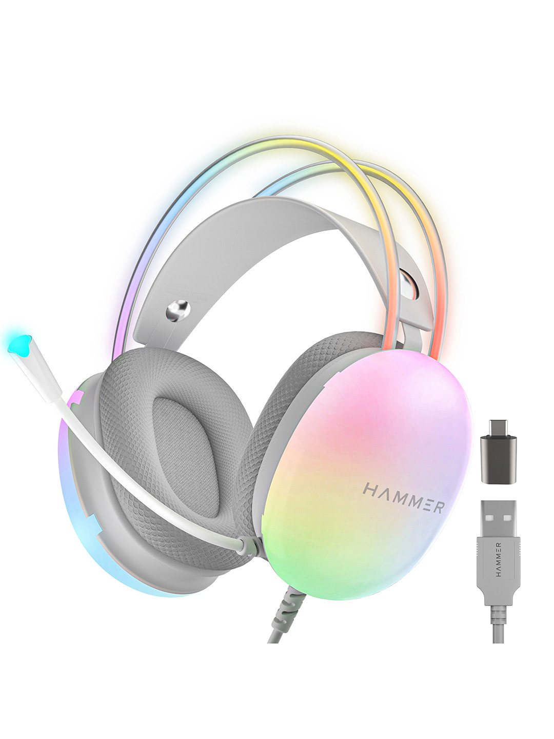 HAMMER Unisex Blaze Wired Over Ear Gaming headphone with Mic