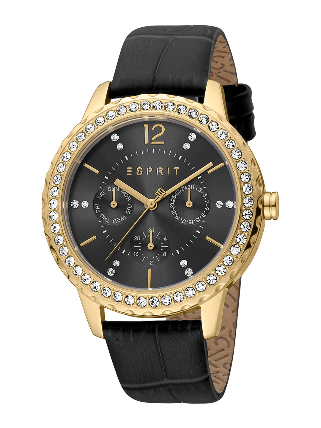 ESPRIT Women Leather Wrap Around Straps Analogue Watch ES1L356L0025