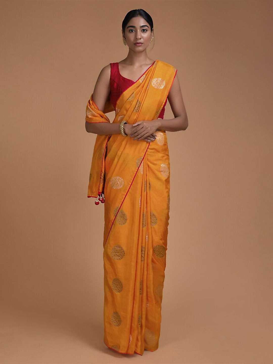 TIRA Floral Zari Art Silk Saree