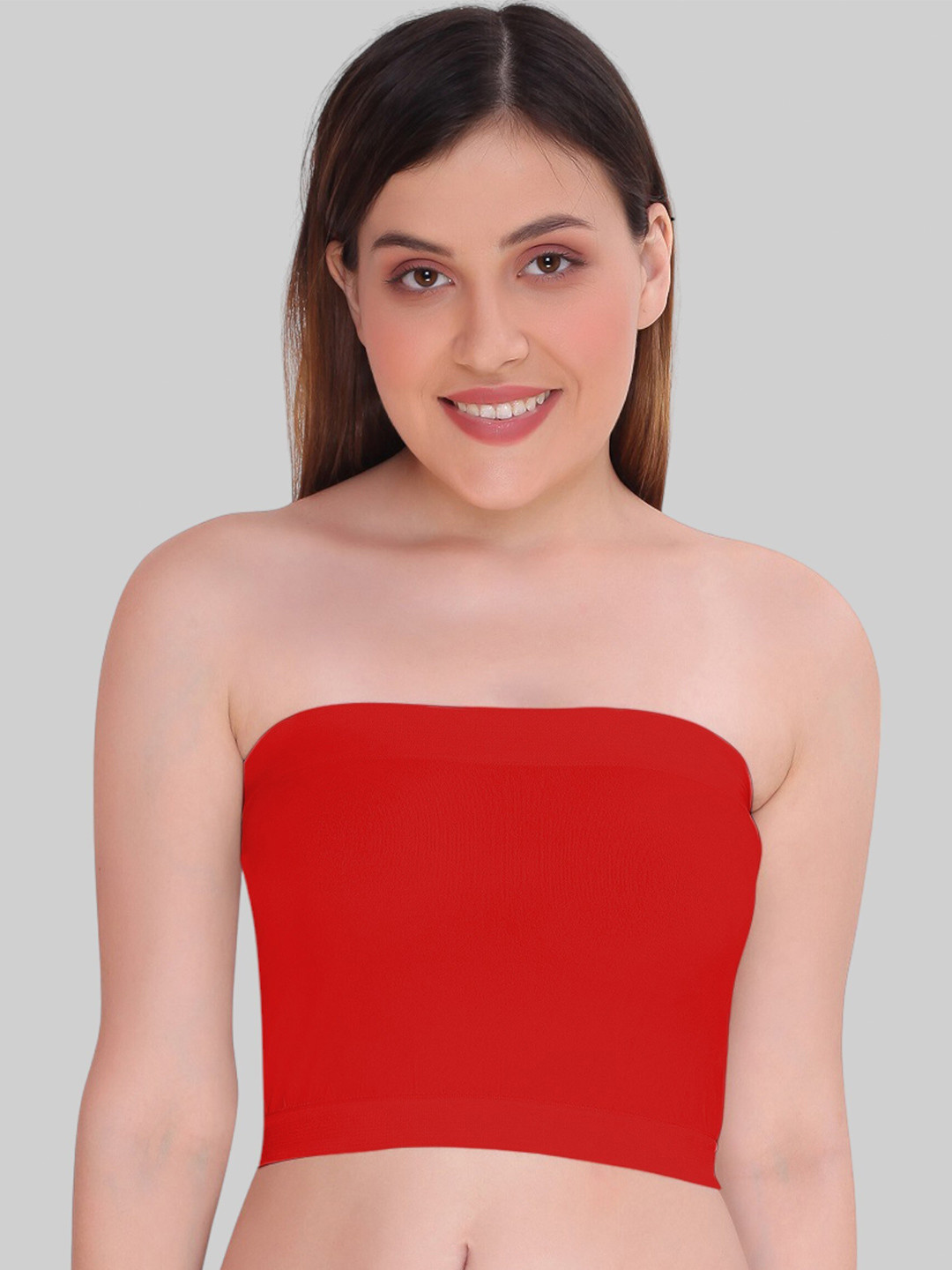 PLUMBURY Full Coverage Bandeau Bra All Day Comfort