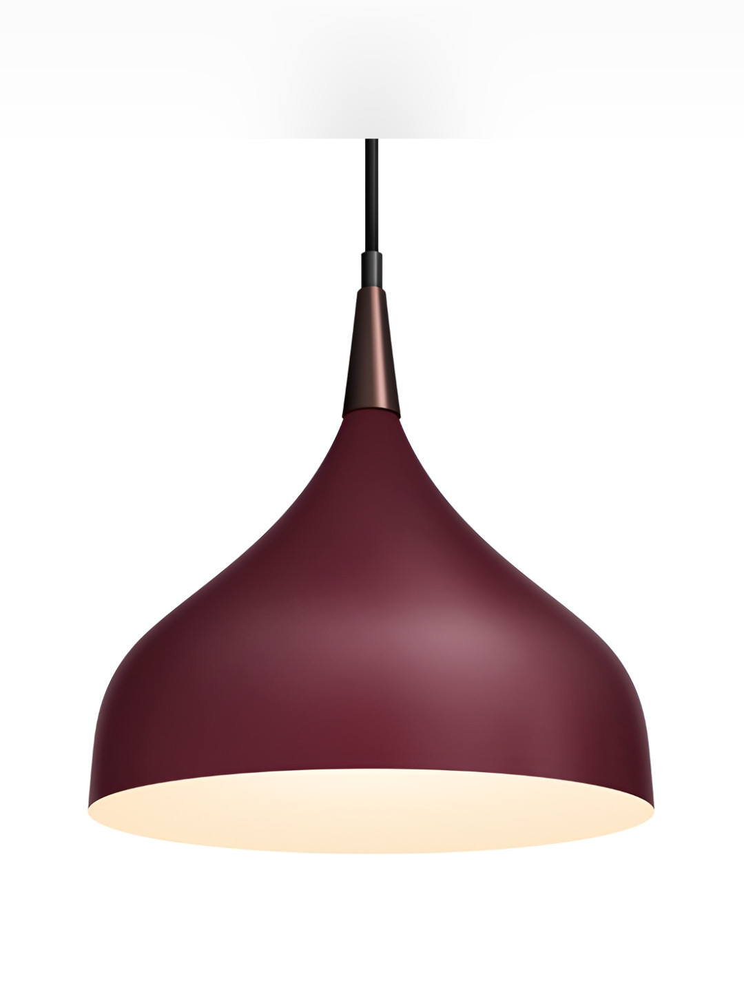 Wipro Maroon Aluminium Contemporary Frustum Shaped Wall Lamp