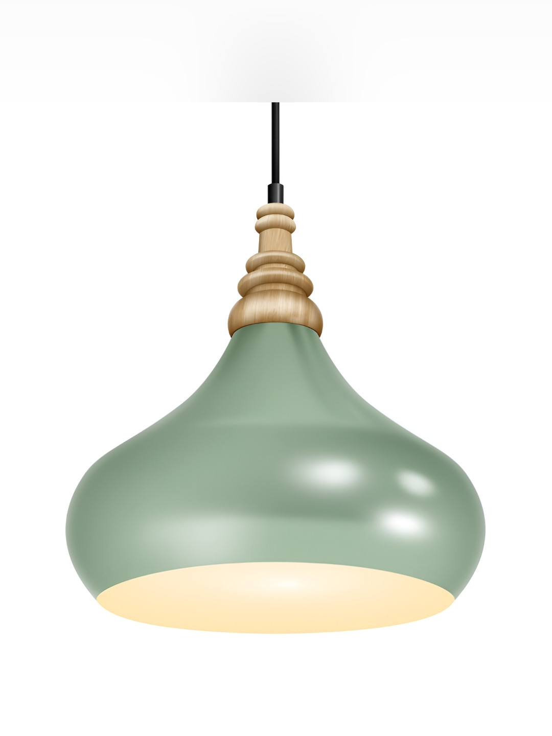 Wipro Green Aluminium Contemporary Frustum Shaped Wall Lamp